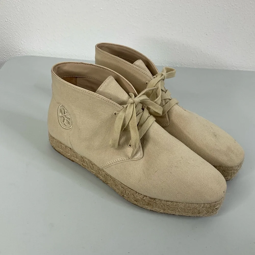 Tory Burch Rios Lace Up Espadrille Shoe Size 9‎